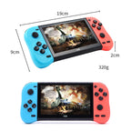 X50 5.1 inch Screen Handheld Retro Game Console 8G Memory with 6000+ Games, X50 / Black, X50 / Red+Blue - TOYFACTORY