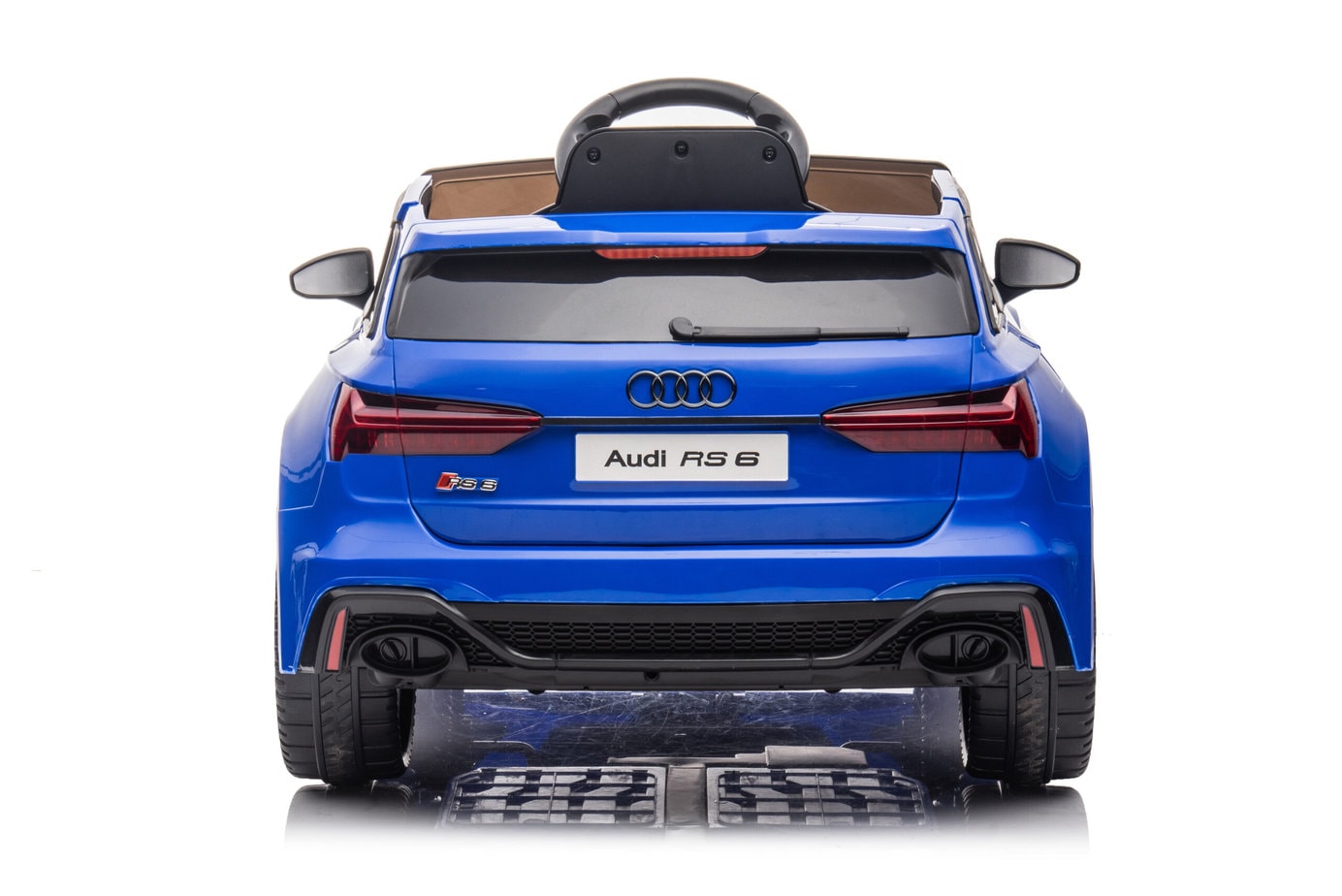 Electric Ride On Cars Audi RS6 kids' ride-on sports car with MP4 TV, realistic design and vibrant colors for young drivers.