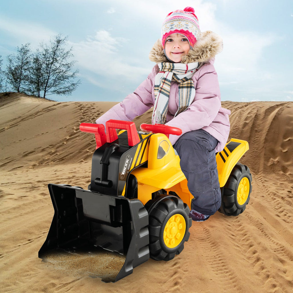 Kids Ride On Bulldozer Toy with Adjustable Bucket and Sound