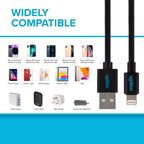 Lightning to USB-A Cable - Black, 0.5m
