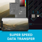 Lightning to USB-A Cable - Black, 0.5m