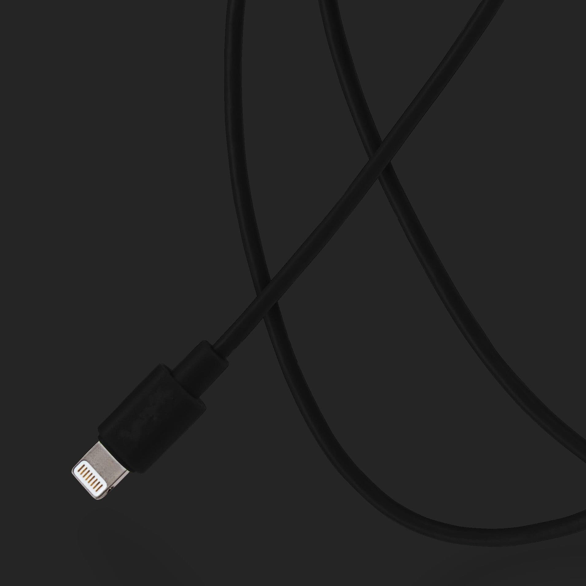 Lightning to USB-A Cable - Black, 0.5m