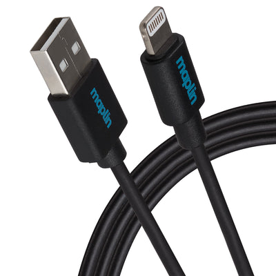 Lightning to USB-A Cable - Black, 0.5m