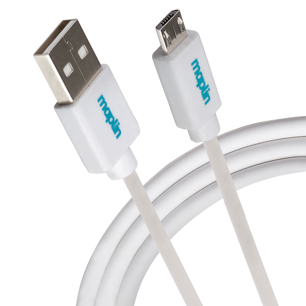 Maplin USB-A to Micro USB-B Cable - White - TOYFACTORY