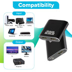 Maplin HDMI Splitter 1 Port In 2 Ports Out 4K Ultra HD @30Hz 10.2Gbps - TOYFACTORY