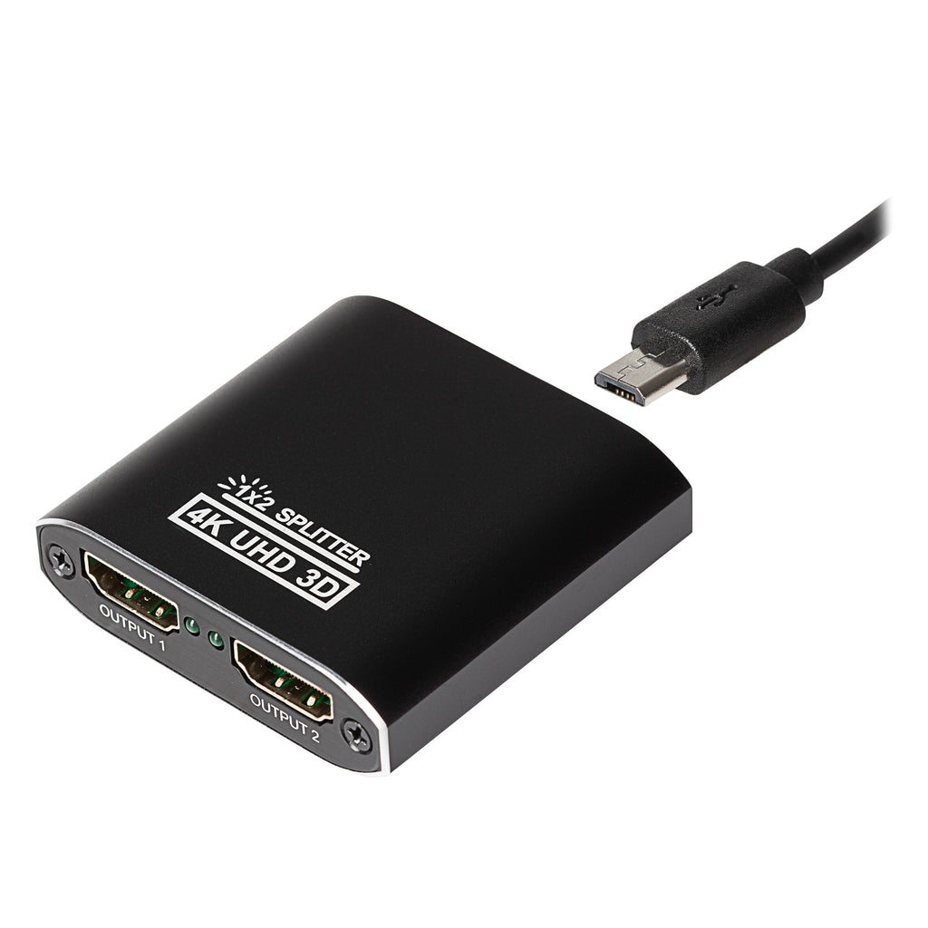 Maplin HDMI Splitter 1 Port In 2 Ports Out 4K Ultra HD @30Hz 10.2Gbps - TOYFACTORY