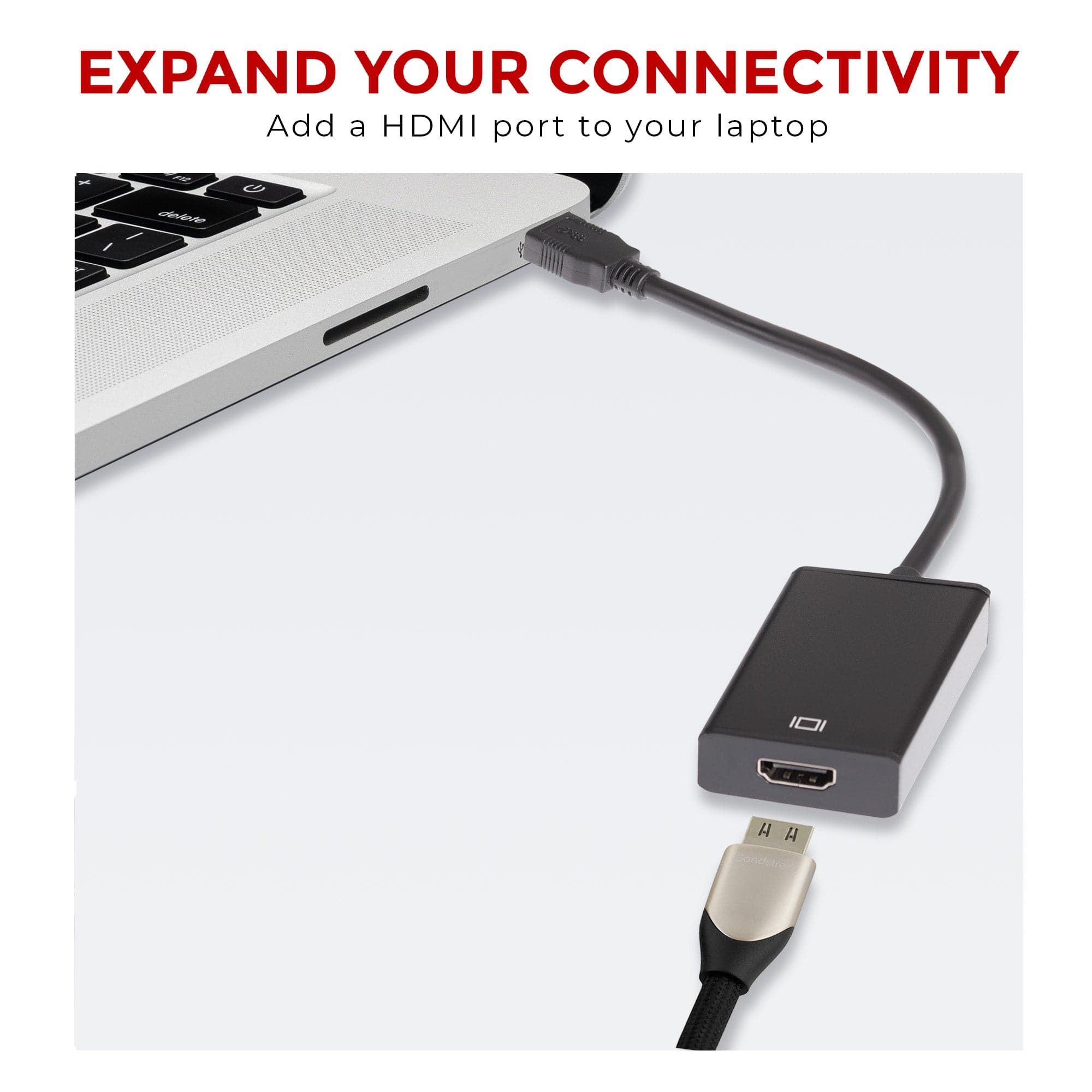 Maplin USB-A 3.0 to HDMI Adapter with 15cm Cable - TOYFACTORY