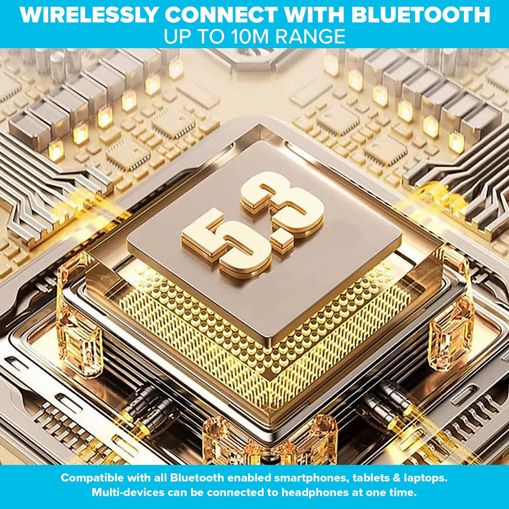 Maplin Bluetooth Noise Cancelling Over-Ear Headphones – Black - TOYFACTORY