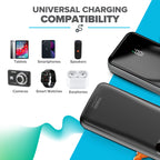 Maplin 20000mAh Portable Power Bank with Integrated USB-C, Micro USB & Lightning Cables - TOYFACTORY