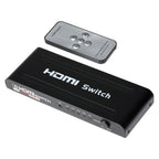 Maplin HDMI Switch 5 Ports In 1 Port Out 4K Ultra HD @30Hz with Remote Control - TOYFACTORY