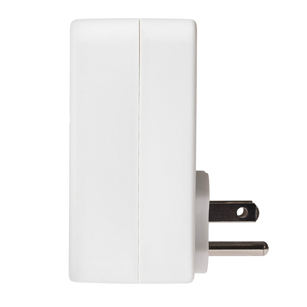 Maplin UK to US Travel Adapter Plug with 2x USB-A - White - TOYFACTORY