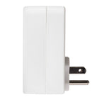 Maplin UK to US Travel Adapter Plug with 2x USB-A - White - TOYFACTORY