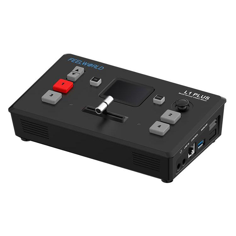 FEELWORLD L1 PLUS Multi-camera Video Mixer Switcher Touch Screen PTZ Control USB3.0 Fast Streaming Switcher (EU Plug)