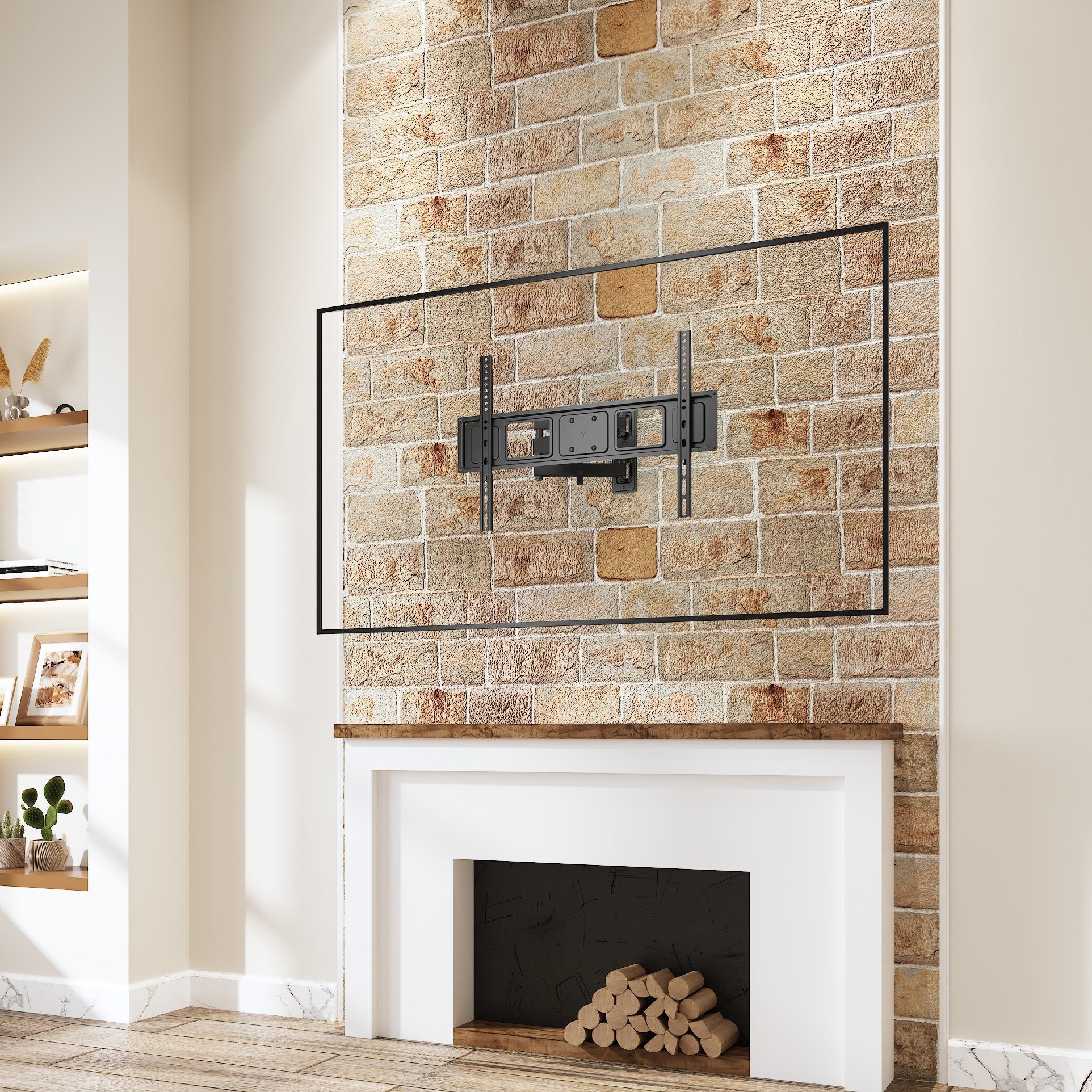 ProperAV TV Wall Bracket (37" - 70" / 35kg Capacity / VESA Max. 600x400) - Black - TOYFACTORY