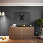 ProperAV TV Wall Bracket (23" - 43" / 15kg Capacity / VESA Max. 200x200) - Grey