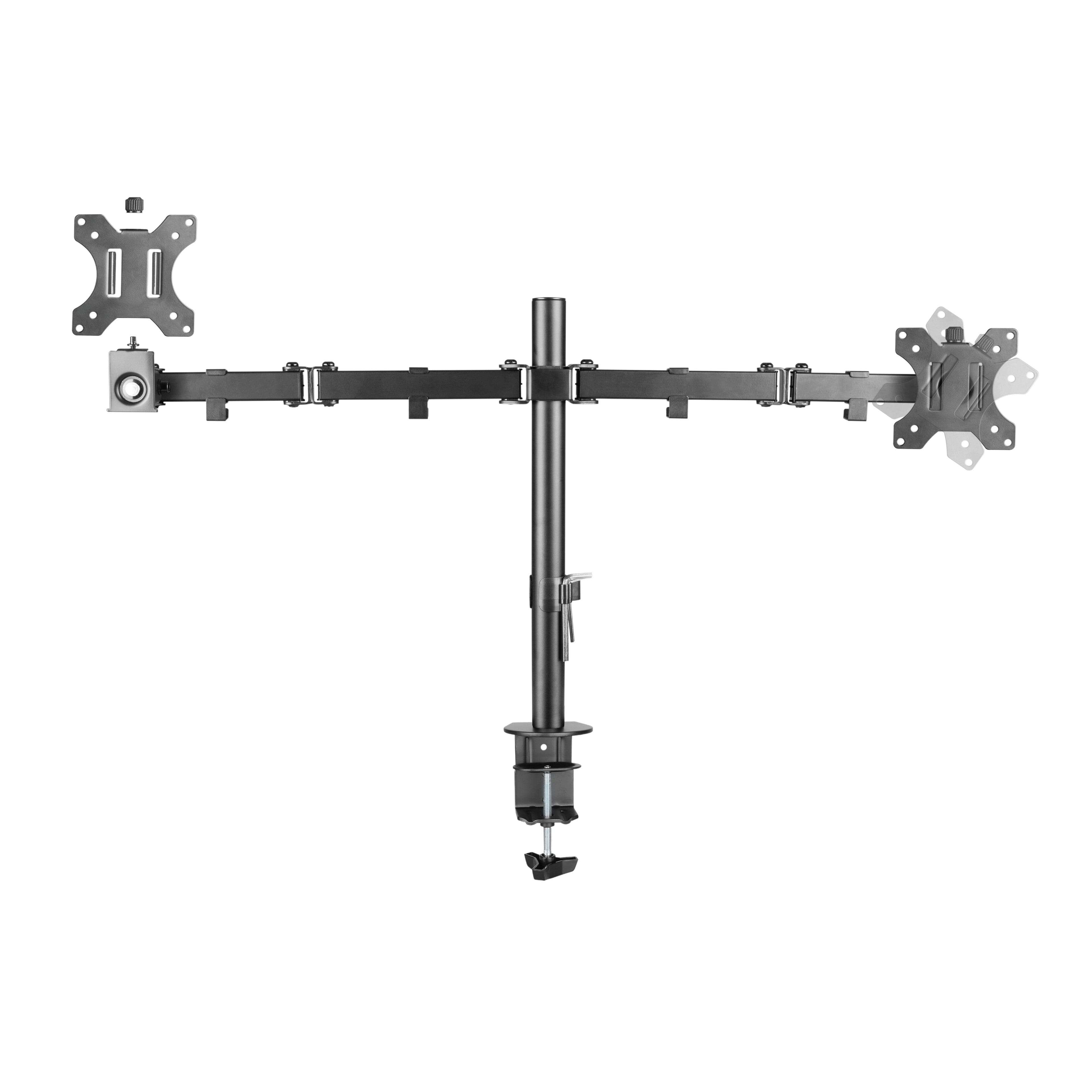 ProperAV Desk Monitor Mount 17" - 32" Dual Swing Arm VESA Max 100x100 - TOYFACTORY