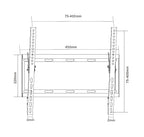 ProperAV Flat TV Wall Bracket (32" - 55" / 35kg Capacity / VESA Max. 400x400)