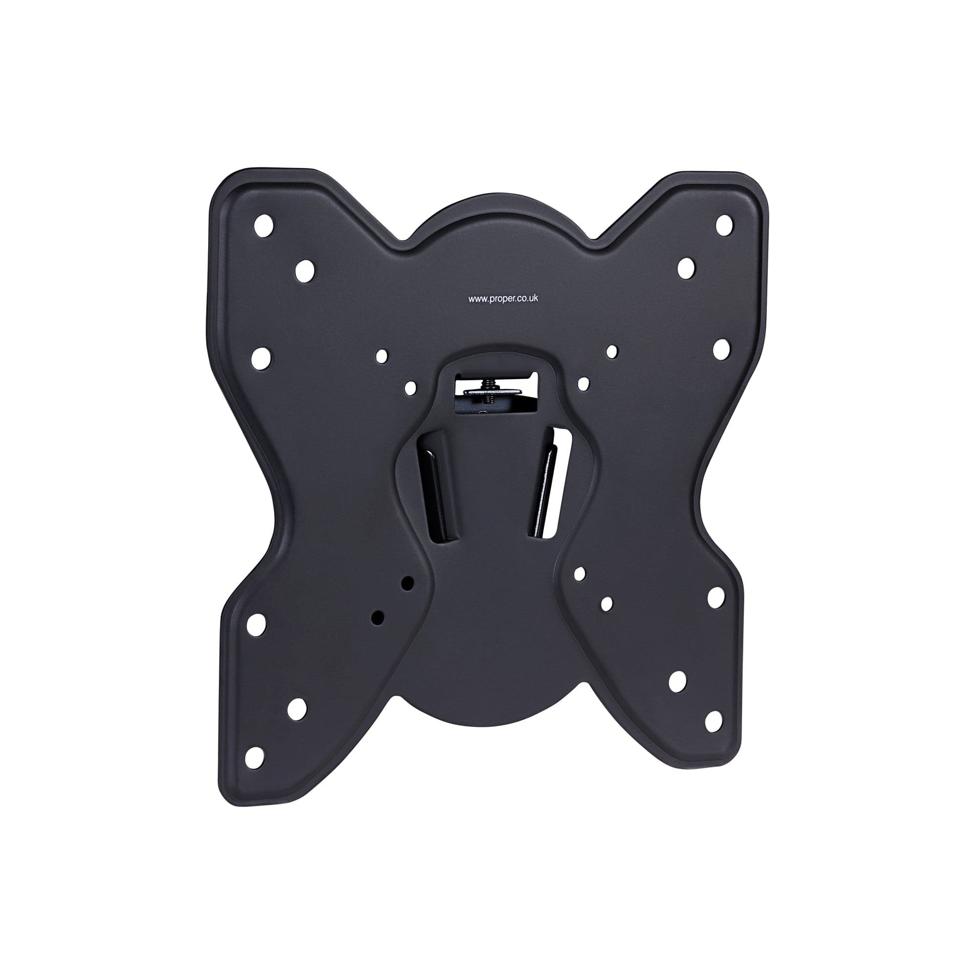 ProperAV Flat TV Wall Bracket (23" - 43" / 25kg Capacity / VESA Max. 200x200) - Black - TOYFACTORY