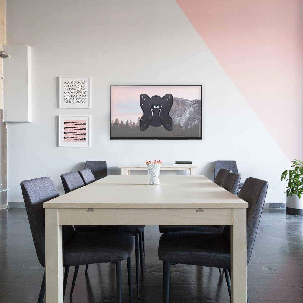 ProperAV Flat TV Wall Bracket (23" - 43" / 25kg Capacity / VESA Max. 200x200) - Black - TOYFACTORY