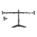 ProperAV Desk Monitor Mount 17" - 34" Dual Swing Arm Freestanding Base VESA Max 100x100 - TOYFACTORY