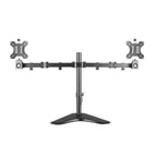 ProperAV Desk Monitor Mount 17" - 34" Dual Swing Arm Freestanding Base VESA Max 100x100 - TOYFACTORY
