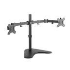 ProperAV Desk Monitor Mount 17" - 34" Dual Swing Arm Freestanding Base VESA Max 100x100 - TOYFACTORY