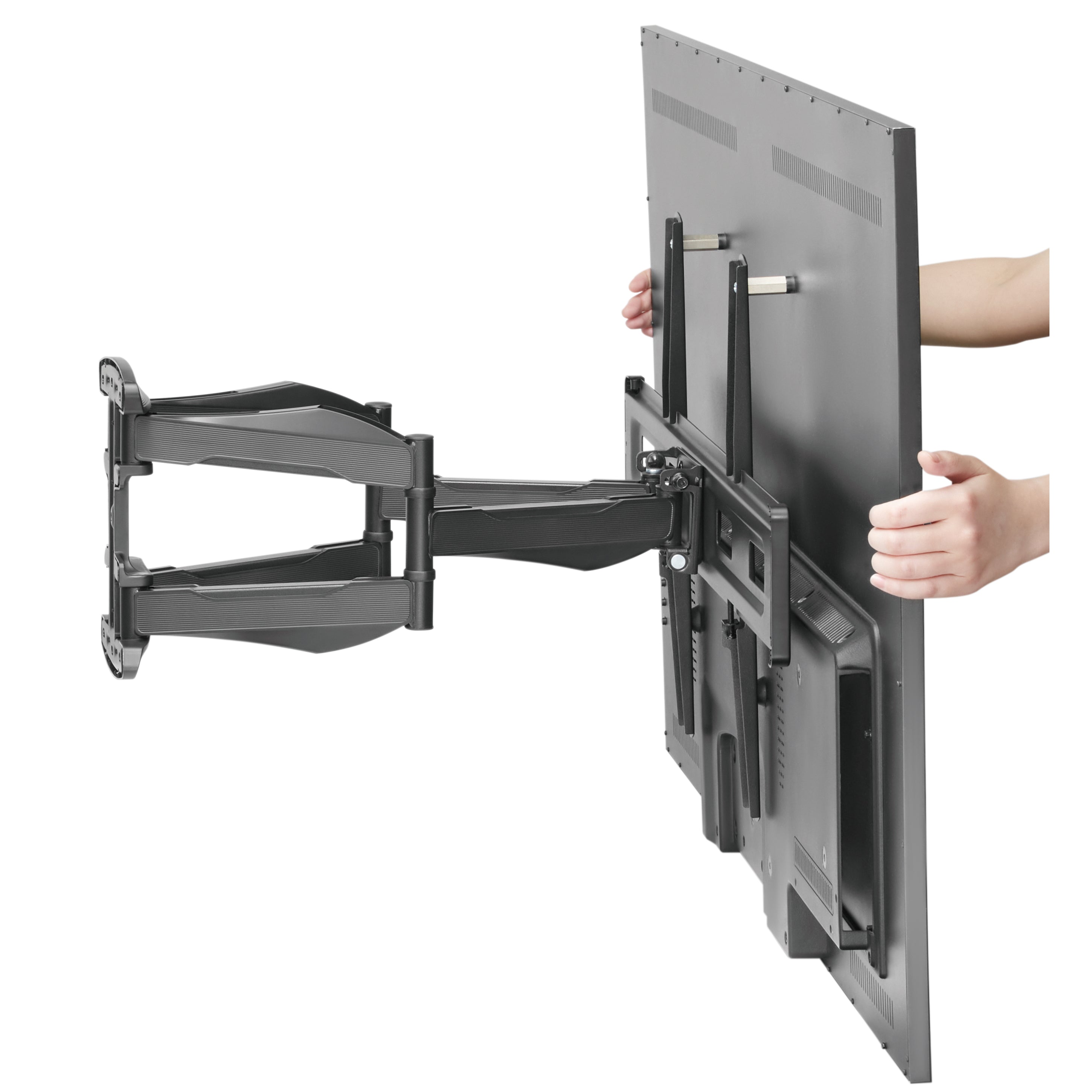 ProperAV TV Wall Bracket (37" - 75" / 45kg Capacity / VESA Max. 600x400) - Black - TOYFACTORY