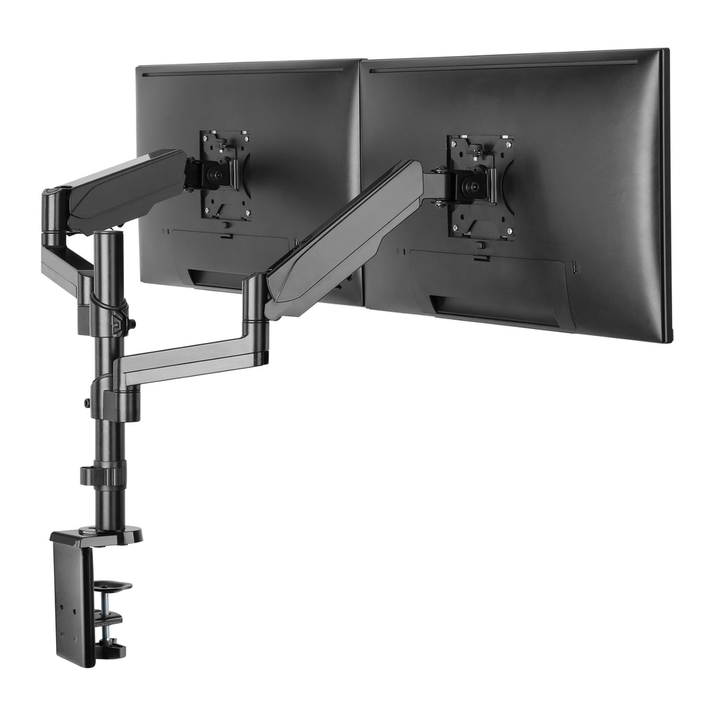 ProperAV Desk Monitor Mount 17" - 32" Extra Height Dual Articulated Swing Arm VESA Max 100x100 - TOYFACTORY