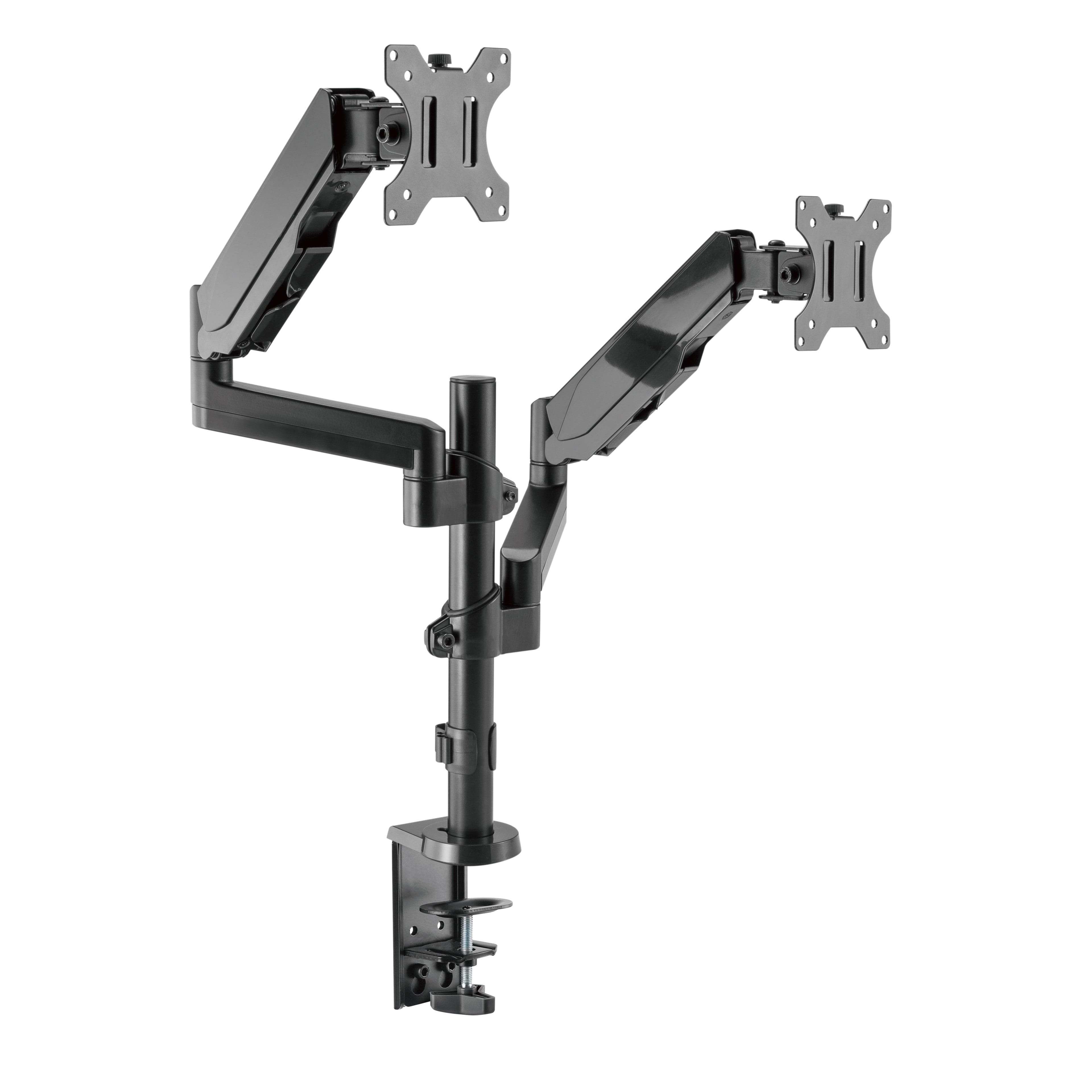 ProperAV Desk Monitor Mount 17" - 32" Extra Height Dual Articulated Swing Arm VESA Max 100x100 - TOYFACTORY