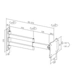 ProperAV TV Wall Bracket (13" - 28" / 15kg Capacity / VESA Max. 100x100) - TOYFACTORY