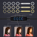 PULUZ 11.8 inch 30cm Light + 1.65m Tripod + Dual Phone Bracket Curved Surface USB 3 Modes Dimmable Dual Color Temperature LED Ring Vlogging Video Light  Live Broadcast Kits with Phone Clamp, 11.8 inch+1.65m Tripod+Dual Bracket