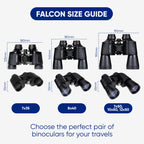 PRAKTICA Falcon 7x35mm Wide Angle Porro Prism Field Binoculars - Black - TOYFACTORY