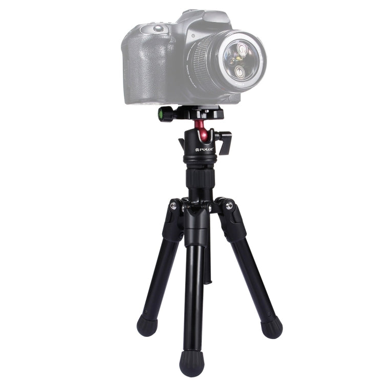 PULUZ  Pocket Mini Microspur Photos Magnesium Alloy Tripod Mount with 360 Degree Ball Head  for DSLR &  Digital Camera, Adjustable Height: 24.5-57cm, Load Max: 3kg, Microspur Tripod - TOYFACTORY