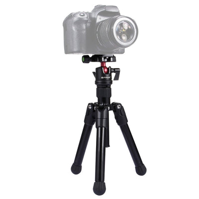 PULUZ  Pocket Mini Microspur Photos Magnesium Alloy Tripod Mount with 360 Degree Ball Head  for DSLR &  Digital Camera, Adjustable Height: 24.5-57cm, Load Max: 3kg, Microspur Tripod - TOYFACTORY
