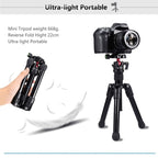 PULUZ  Pocket Mini Microspur Photos Magnesium Alloy Tripod Mount with 360 Degree Ball Head  for DSLR &  Digital Camera, Adjustable Height: 24.5-57cm, Load Max: 3kg, Microspur Tripod - TOYFACTORY