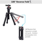 PULUZ  Pocket Mini Microspur Photos Magnesium Alloy Tripod Mount with 360 Degree Ball Head  for DSLR &  Digital Camera, Adjustable Height: 24.5-57cm, Load Max: 3kg, Microspur Tripod - TOYFACTORY