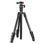 PULUZ 4-Section Folding Legs Metal  Tripod Mount with 360 Degree Ball Head for DSLR & Digital Camera, Adjustable Height: 42-130cm, Adjustable Height: 42-130cm - TOYFACTORY