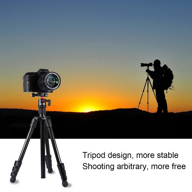 PULUZ 4-Section Folding Legs Metal  Tripod Mount with 360 Degree Ball Head for DSLR & Digital Camera, Adjustable Height: 42-130cm, Adjustable Height: 42-130cm - TOYFACTORY