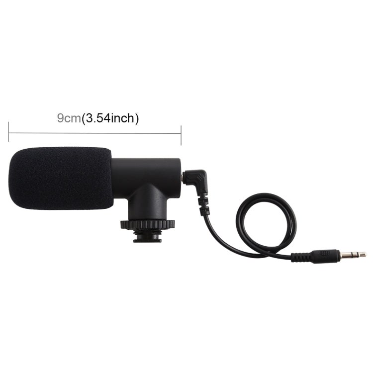 PULUZ 3.5mm Audio Stereo Recording Vlogging Professional Interview Microphone for DSLR & DV Camcorder, Smartphones, Mini Microphone - TOYFACTORY