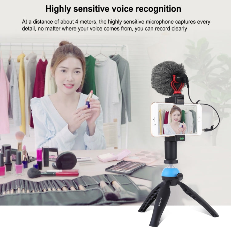 PULUZ Professional Interview Condenser Video Shotgun Microphone with 3.5mm Audio Cable for DSLR & DV Camcorder, Shotgun Microphone - TOYFACTORY