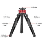 PULUZ Desktop Vlogging Live Tripod Holder with Cold Shoe Bases for DSLR & Digital Cameras, Adjustable Height: 7.5-14.5cm, Desktop Live Tripod - TOYFACTORY