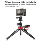 PULUZ Desktop Vlogging Live Tripod Holder with Cold Shoe Bases for DSLR & Digital Cameras, Adjustable Height: 7.5-14.5cm, Desktop Live Tripod - TOYFACTORY