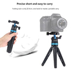 PULUZ Pocket Mini Adjustable Metal Desktop Tripod Mount with 360 Degree Ball Head for DSLR & Digital Cameras, Adjustable Height: 11-20.2cm, Tripod with Head(L) - TOYFACTORY