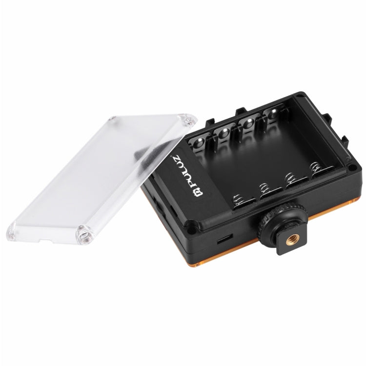 PULUZ Pocket 96 LEDs 860LM Professional Vlogging Photography Video & Photo Studio Light with White and Orange Magnet Filters Light Panel for Canon, Nikon, DSLR Cameras, 104 LED - TOYFACTORY