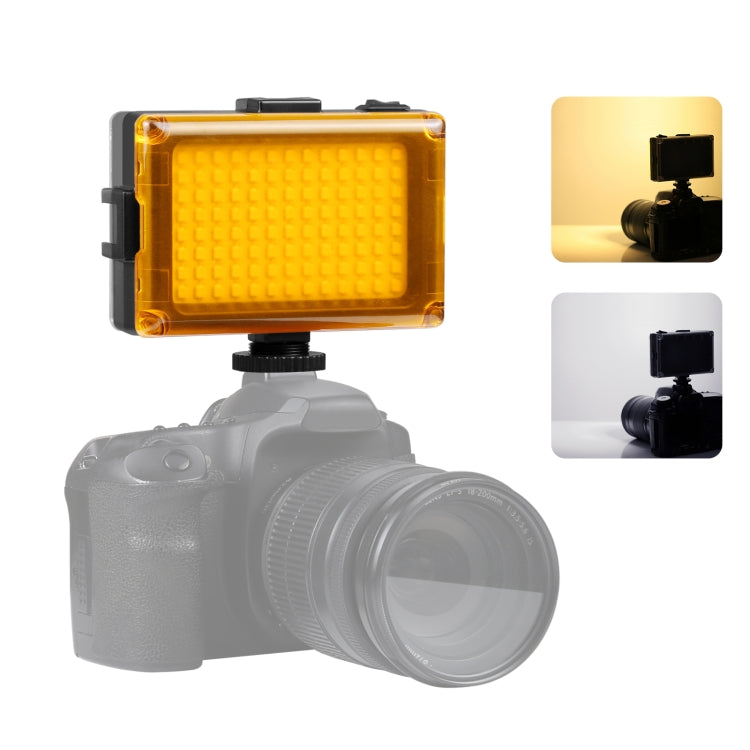 PULUZ Pocket 96 LEDs 860LM Professional Vlogging Photography Video & Photo Studio Light with White and Orange Magnet Filters Light Panel for Canon, Nikon, DSLR Cameras, 104 LED - TOYFACTORY