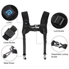 PULUZ Quick Release Double Shoulder Harness Soft Pad Decompression Foam Strap Belt for DSLR Digital Cameras, Double Shoulder - TOYFACTORY