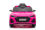 Pink Audi RS6 kids ride on sports car with MP4 TV, electric ride on vehicle for children, branded by Electric Ride On Cars.