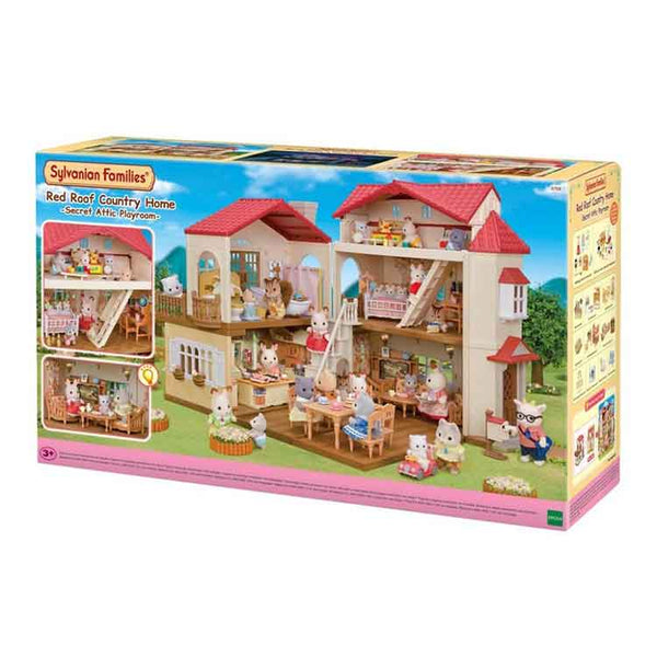 Sylvanian Families - Red Roof Country Home with Secret Attic Playroom