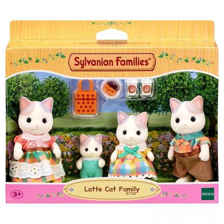 Sylvanian Families - Latte Cat Family