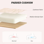 HOMCOM Upholstered Desk Chair with Height Adjustable - TOYFACTORY